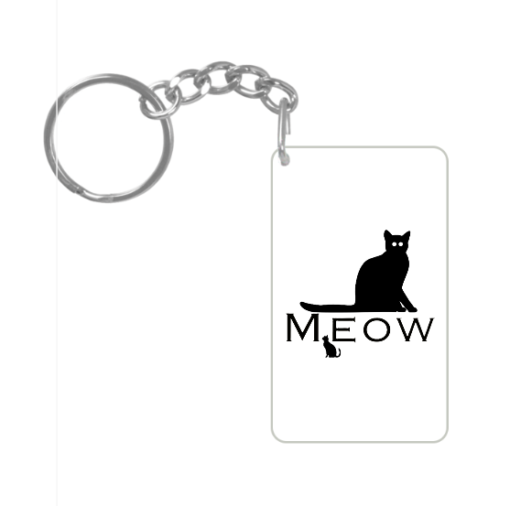 rectangle keychain front