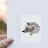 wolf White sticker
